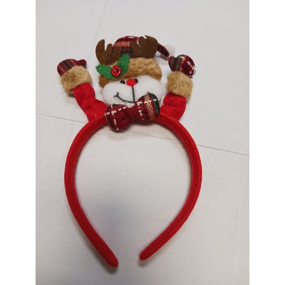 Christmas Headband Felt Santa Reindeer Snowman Bear NEW - Picture 3 of 6